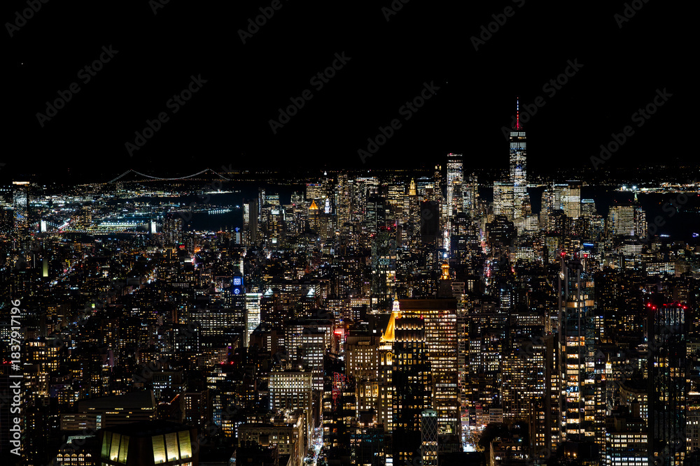 Fototapeta premium new york city at night