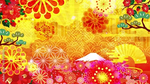 正月　元旦　背景
