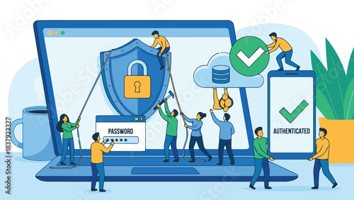 Team Securing Digital Data and Authenticating Online Access