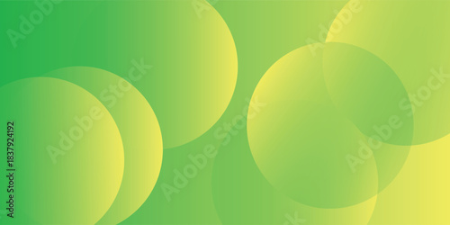 minimalist banner background,colorful,green and yellow gradation,circle abstract frame,cover,ads,eps 10