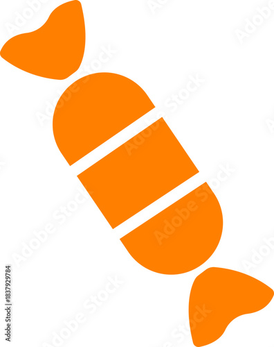 Candy sweets icon in colorful flat line style featuring confection, dessert, treat, bonbon, sugar, snack and related synonym elements for holiday graphics, packaging, party design and decoration