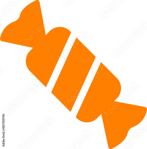 Candy sweets icon in colorful flat line style featuring confection, dessert, treat, bonbon, sugar, snack and related synonym elements for holiday graphics, packaging, party design and decoration