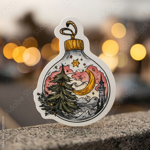 Winter Christmas new Year holiday illustrations