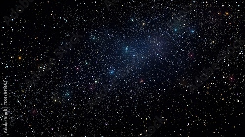 Vast cosmic expanse with myriad colorful stars illuminating deep space