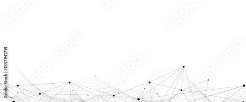 Abstract white, black digital technology futuristic communication high tech concept background. Digital background and big data technology. 