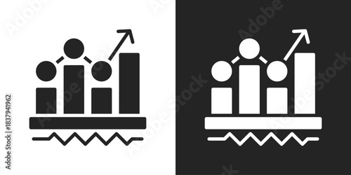 Resistance Icon In Black And White Glyph Style