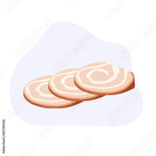 japanese chashu pork slices for ramen ingredient and asian cuisine