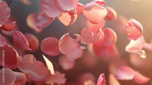 Falling Rose Petals