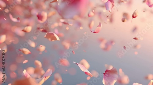 Falling Rose Petals
