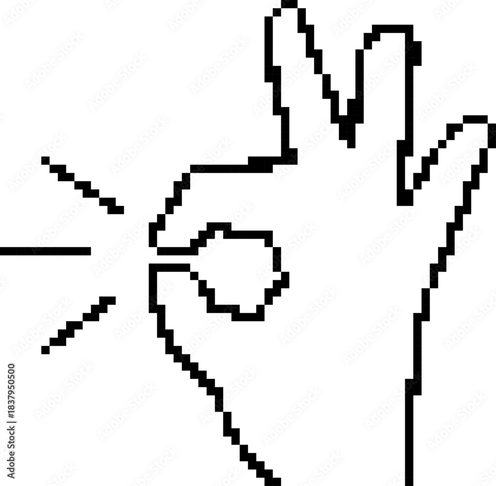 Fototapeta premium Best choice 8-bit pixel icon. Vector illustration.