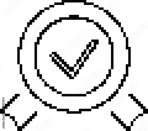 Best 8-bit pixel icon. Vector illustration.