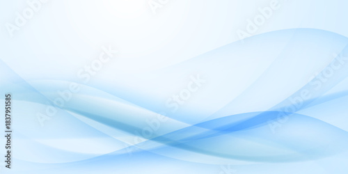 Blue waves abstract background, modern design, vector illustration