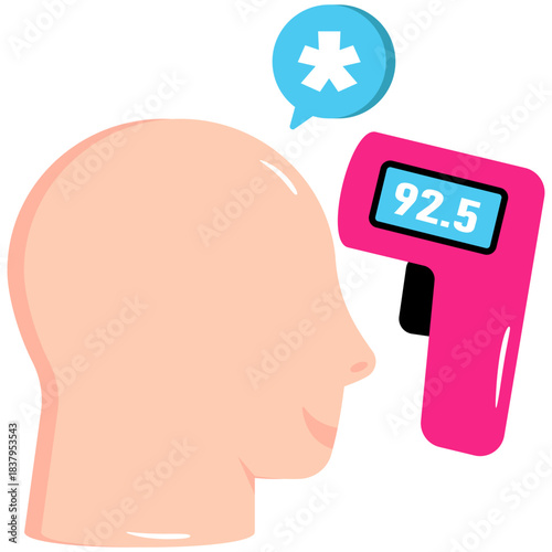 Modern design icon of temperature checking 