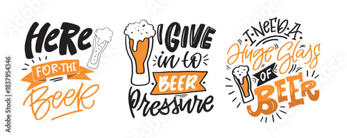 Funny hand drawn doodle lettering quote about beer lover. Lettering for t-shirt design, mug print, bag print, clothes fashion. 100% hand drawn vector image.
