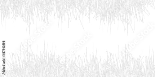 green grass frame. Green grass frame background with winter snow texture and blank old paper design