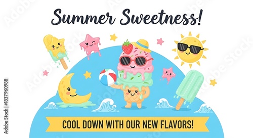 Summer Sweetness - Cool Down with New Ice Cream Flavors.