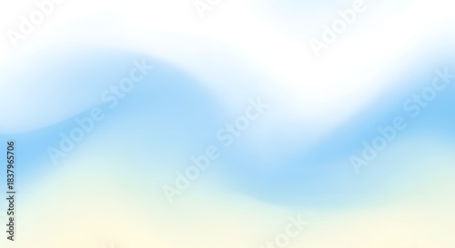 Smooth flowing pastel gradient background soft blue yellow wave