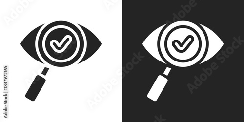 clarity Icon In Black And White Glyph Style