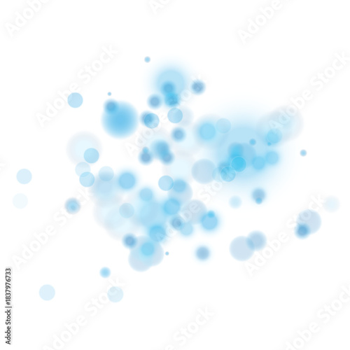 Bokeh overlay blue. Vector