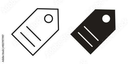 Tag icons set. Pixel Perfect scalable icons.