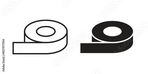 Tape icons set. Pixel Perfect scalable icons.