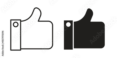 Thumb icons set. Pixel Perfect scalable icons.