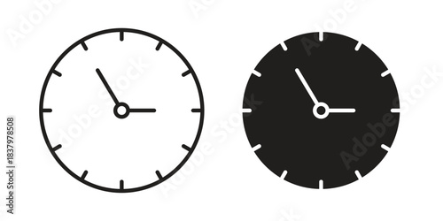 Time icons set. Pixel Perfect scalable icons.
