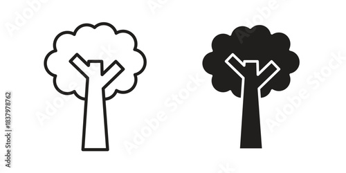 Tree icons set. Pixel Perfect scalable icons.