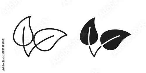 Vegan icons set. Pixel Perfect scalable icons.