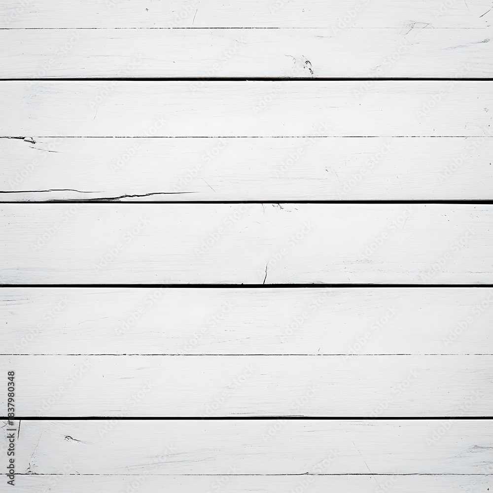 Naklejka premium White Wooden Planks Texture Background.