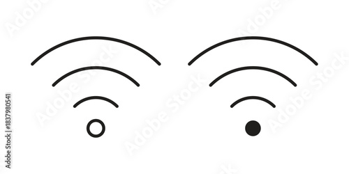 Wifi icons set. Pixel Perfect scalable icons.