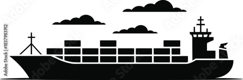 Industrial factory building vector icon, manufacturing and industry concept, solid black flat silhouette, clean eps vector isolated.