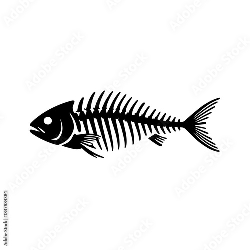 fish bone vector silhoutte 