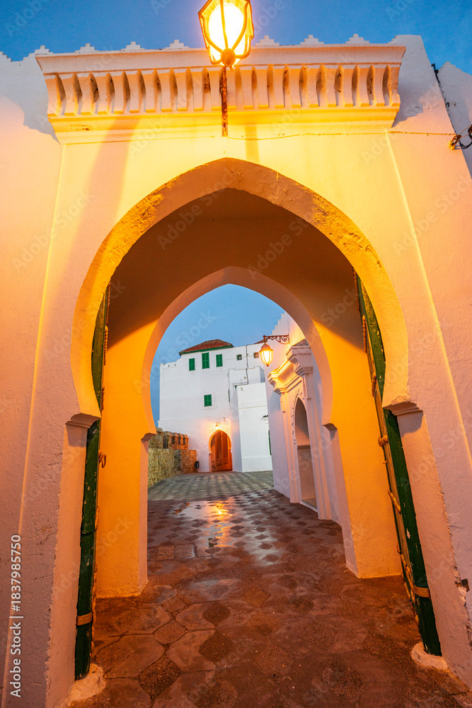 Naklejka premium Raisuni Palace (Raisuli), Ibn Khaldoune, Asilah, Morocco, North Africa