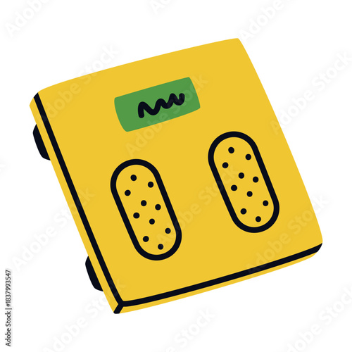 Weight as Sport Equipment and Supply Colorful Element Vector Illustration