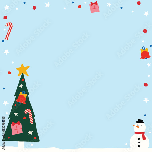 Cute Christmas Papercut Art Frame