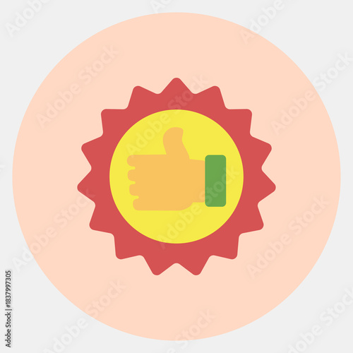 Icon best seller. Black Friday Sale elements. Icon in color mate style.