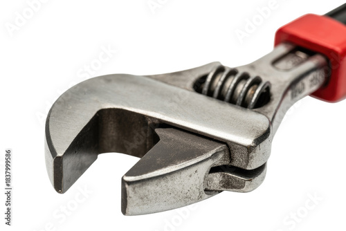 Adjustable Wrench on Transparent Background