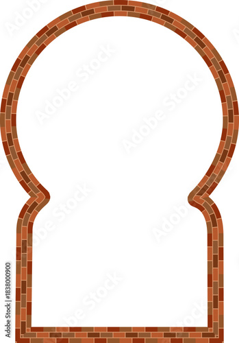 Keyhole Arch brick frame