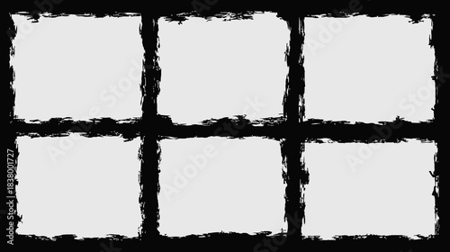 Grunge Paint Stencil With Splashes And Artistic Design Texture