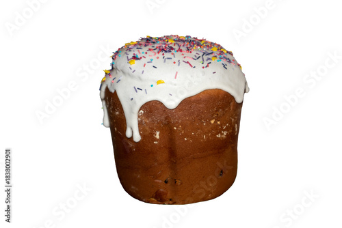 Easter holidays sweet kulich isolated