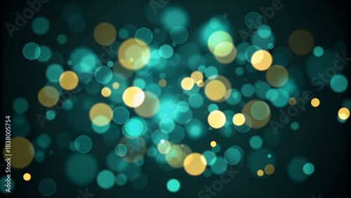 Star with lens flare and bokeh effect