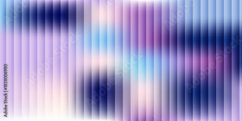Iridescent purple glass ripple background, vibrant blue and pink fractal gradient with smooth distortion texture. Abstract luminous background, soft glow, vector illustration.