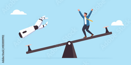 Balancing act between human and artificial intelligence a future concept