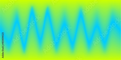 A vibrant abstract background with a jagged blue line against a bright yellow-green gradient.