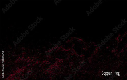 Background with exquisite shiny mosaic, copper wavy pattern isolated.