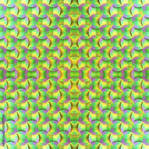 A minimalist 3D background with a pattern of curved elements