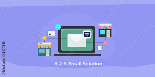 AI email platform automate B2B outreach with marketing chatbot connecting diverse business and enterprise network.