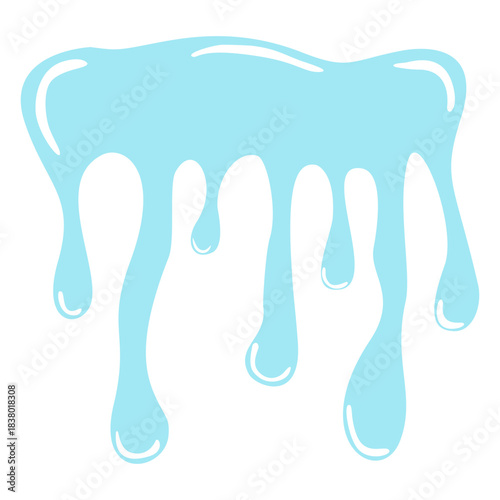 Water puddle Drop or blue paint from above free