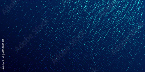 Abstract blue background with scattered sparkling particles and subtle gradients